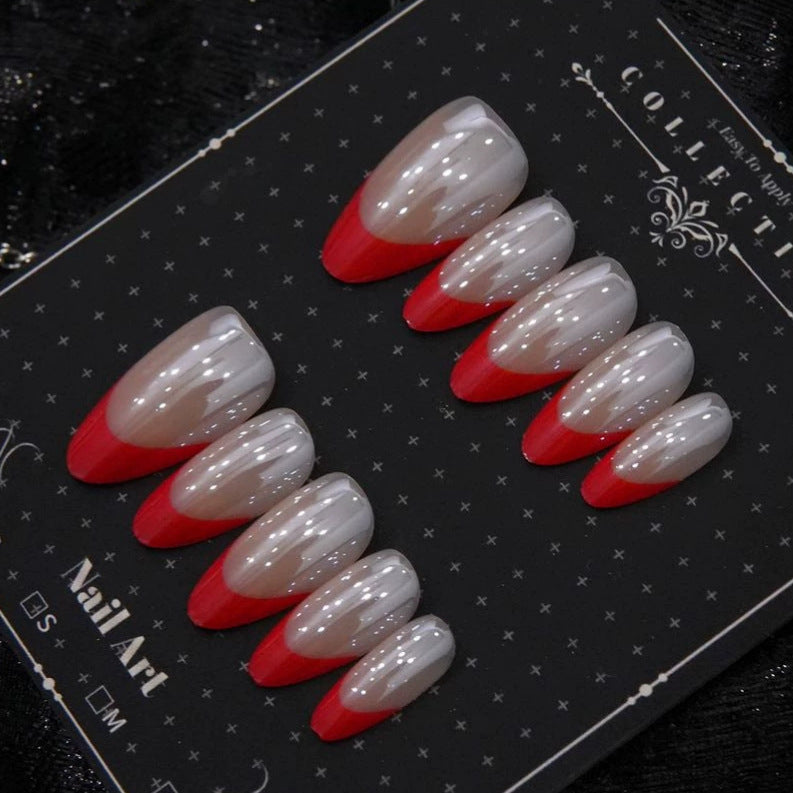 Trendige Gradient Stiletto Presse-Nägel