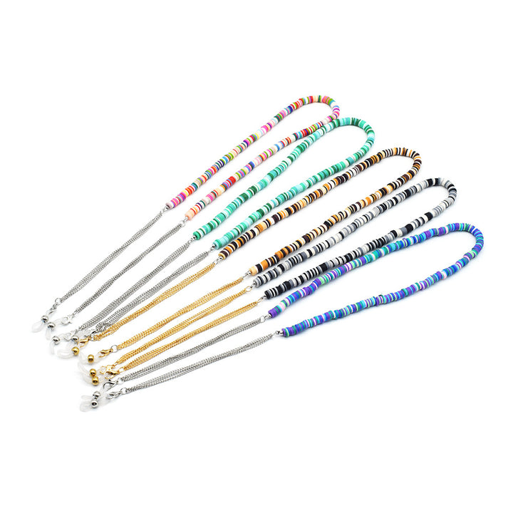 Bunte Perlen Brille Kette Karnz 1786692423