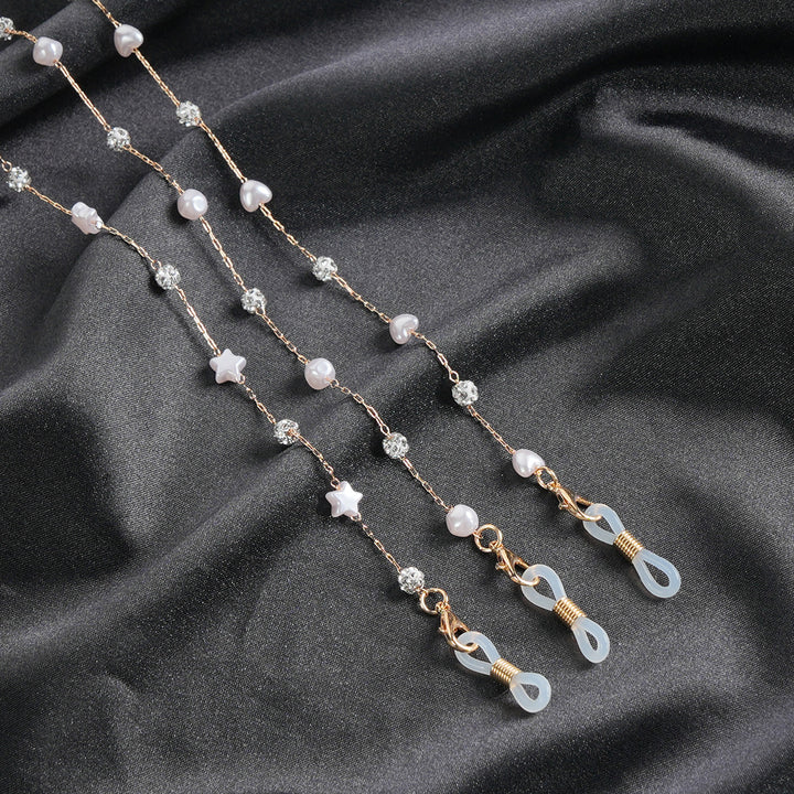 Elegante Perlenbrille Kette Karnz