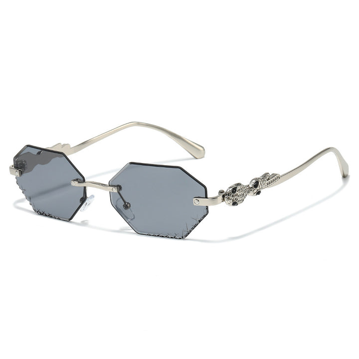 Modebewusste Statement-Hexagon-Sonnenbrille Karnz