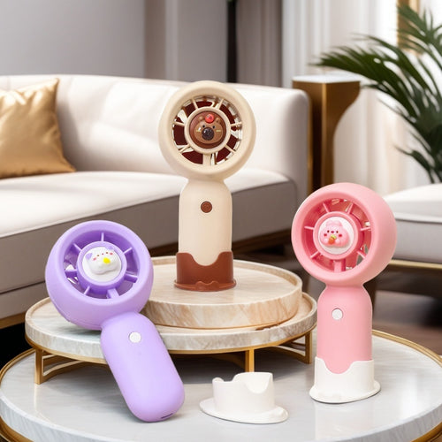 Damen Tragbarer Handventilator mit kreativem Bärenmotiv Karnz