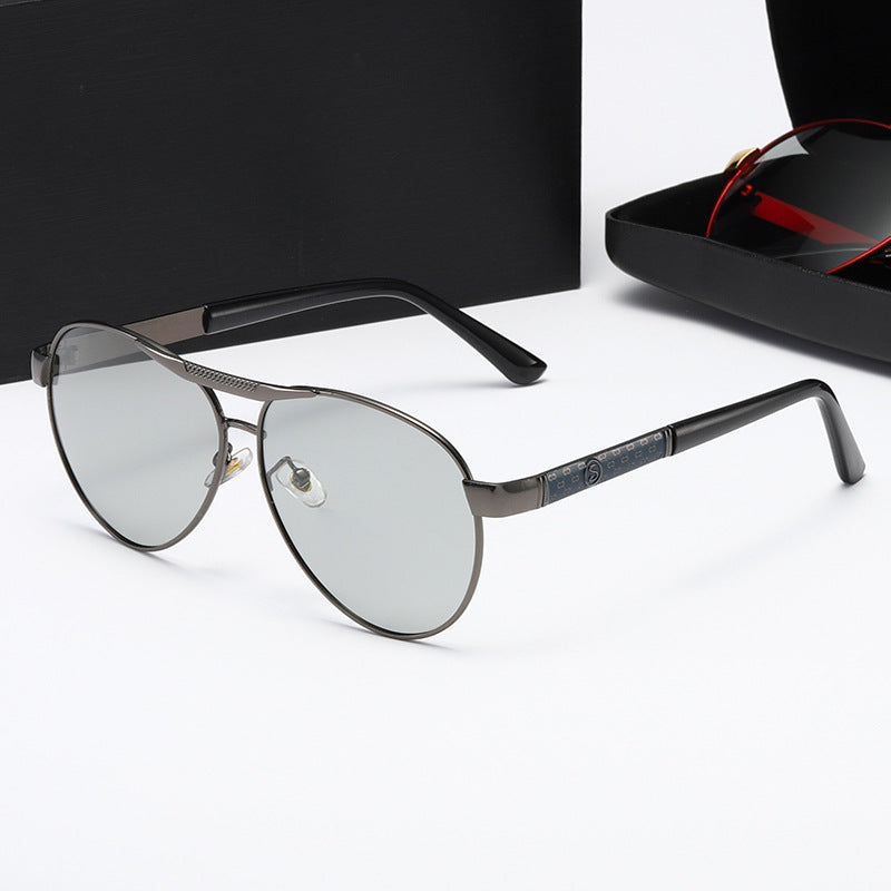 Damen elegante Metall-Sonnenbrille Karnz