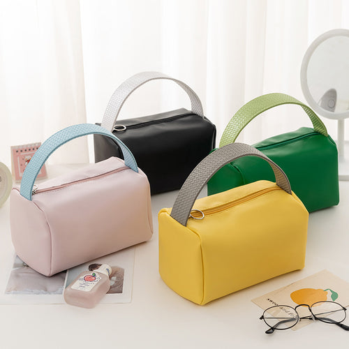 Elegante Kunstleder Kosmetiktasche Karnz