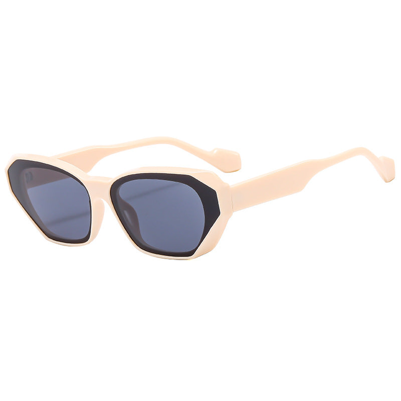 Damen trendige polygonale Sonnenbrille Karnz