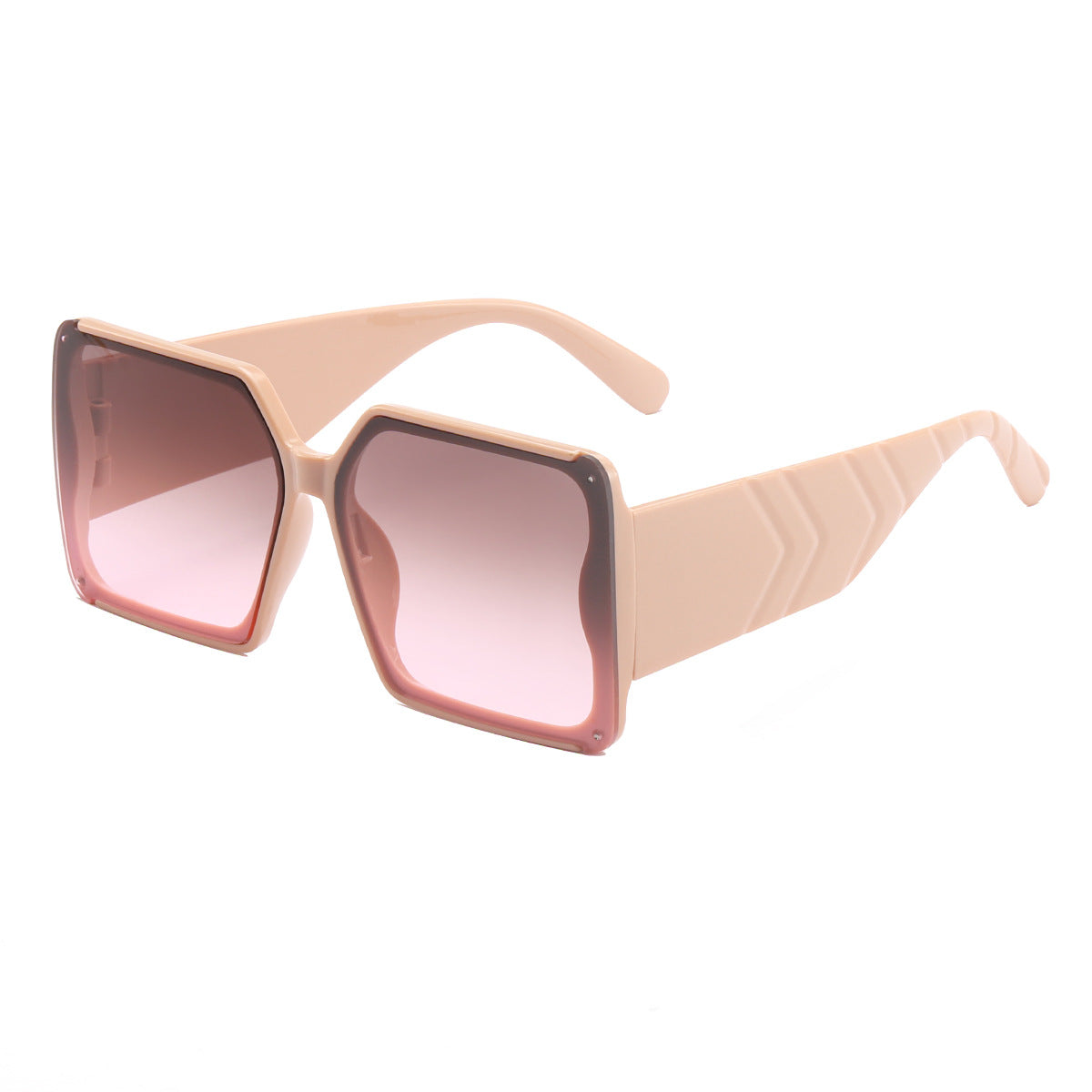 Damen oversized Sonnenbrille im trendigen Leopardenmuster Karnz