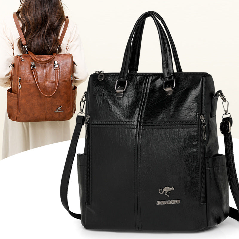 Multi-Funktionale Kunstleder-Handtasche Karnz
