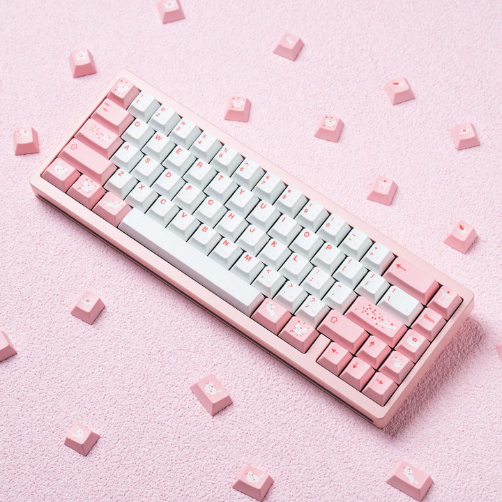 Benutzerdefinierte pinke Keycap Mechanische Tastatur Karnz