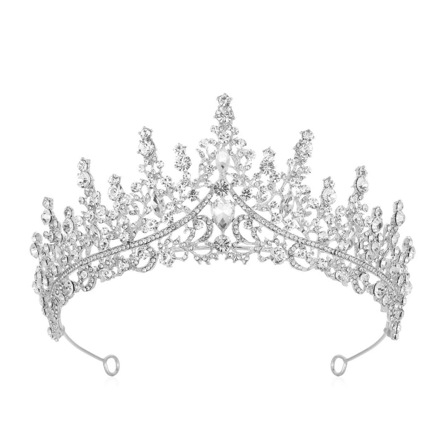 Damen Strass Tiara mit funkelnden Edelsteinen Karnz