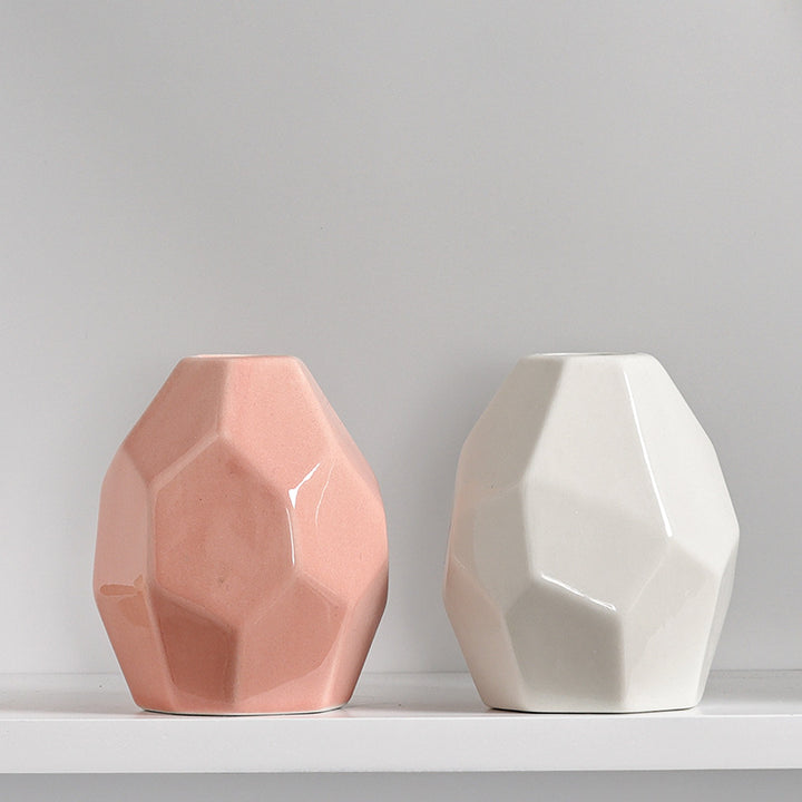 Geometrische Moderne Keramische Vase Karnz