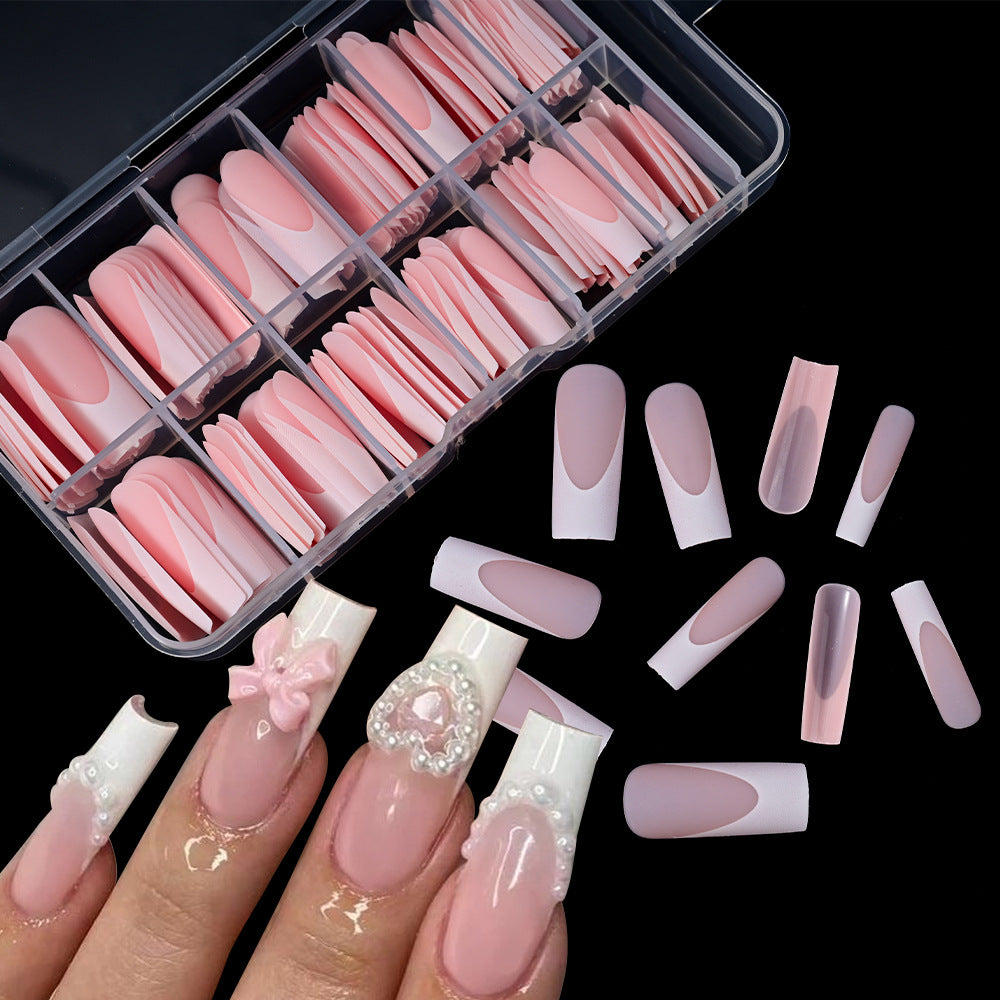 Premium French Tip Press-On Nail Kit Karnz