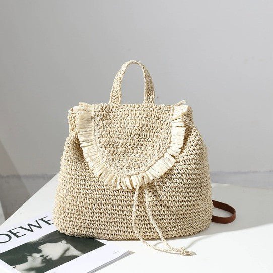 Damen Handgeknüpfte Freizeit-Rucksacktasche Karnz