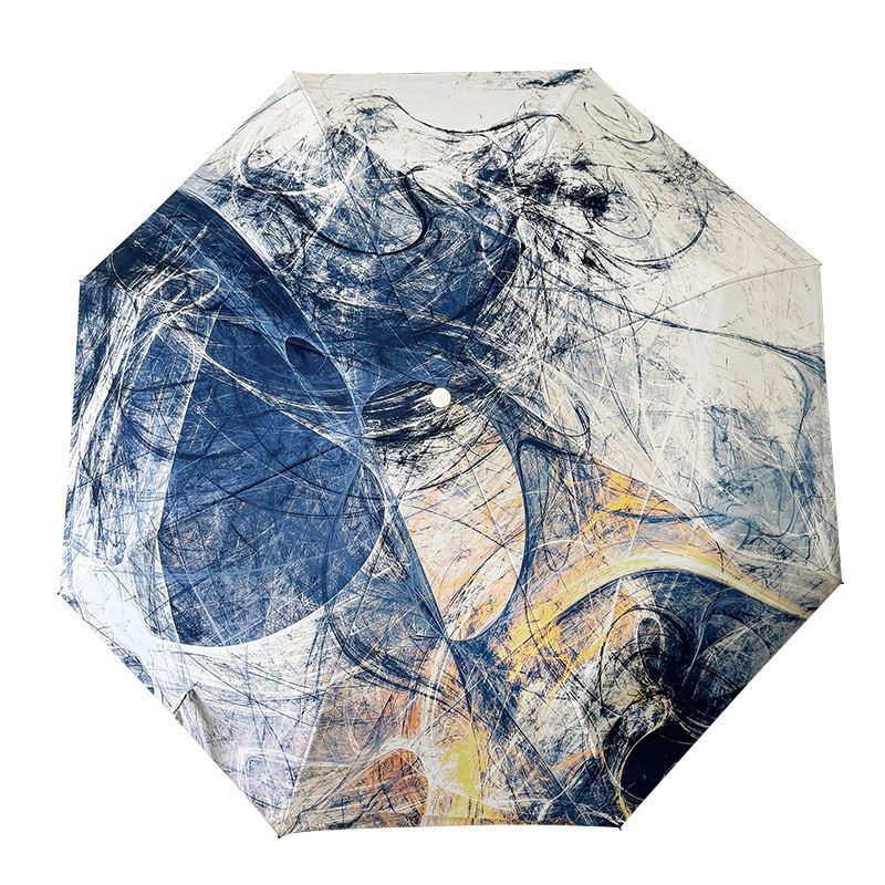 Damen Faltbarer Regenschirm mit künstlerischem Design und automatischem Öffnungsmechanismus Karnz