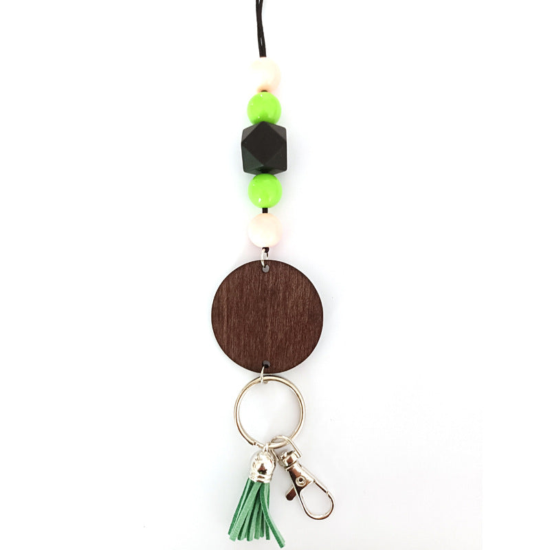 Holzperlen Schlüsselanhänger Halter Karnz