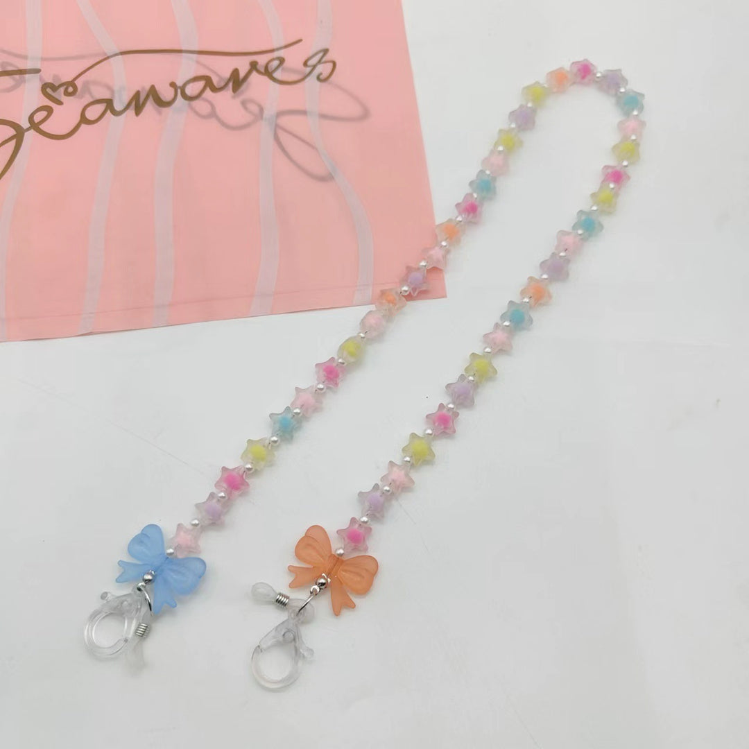 Trendige Brillenkette mit Sternen-Design Karnz
