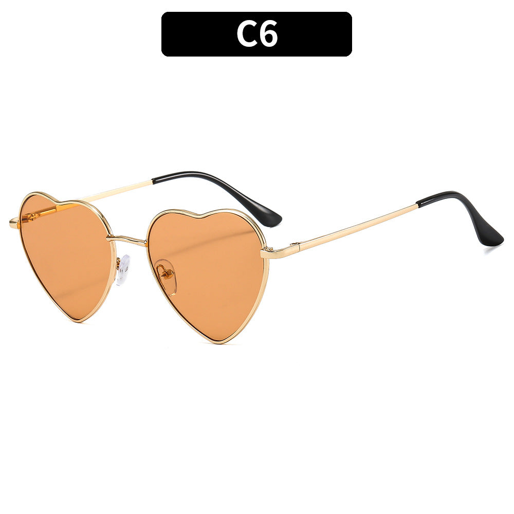 Herzförmige Mode-Sonnenbrille