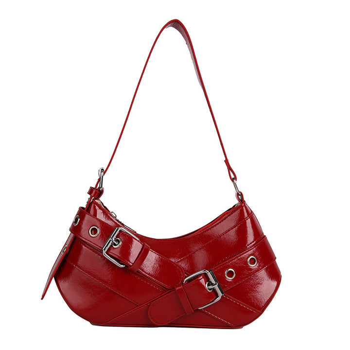 Stilvolle patentierte Leder-Schultertasche Karnz
