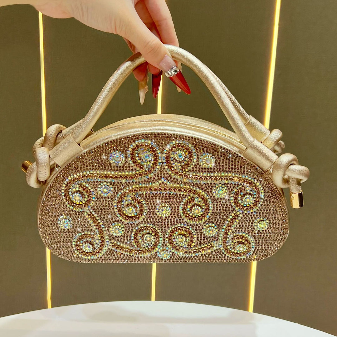 Strassverzierte Handtasche
