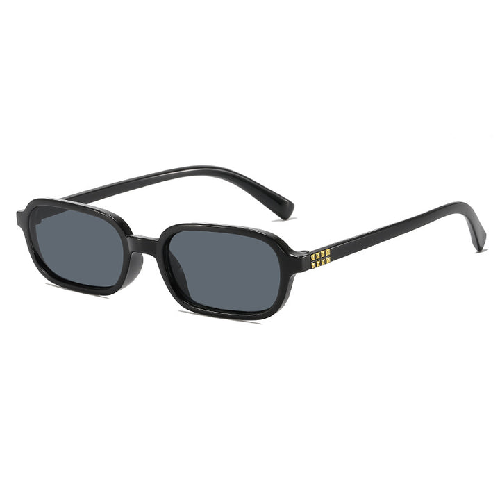 Retro-inspirierte Übergroße Rechteck-Sonnenbrille Karnz