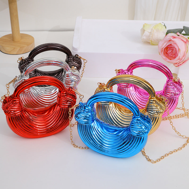 Damen Metallische Handtasche Karnz