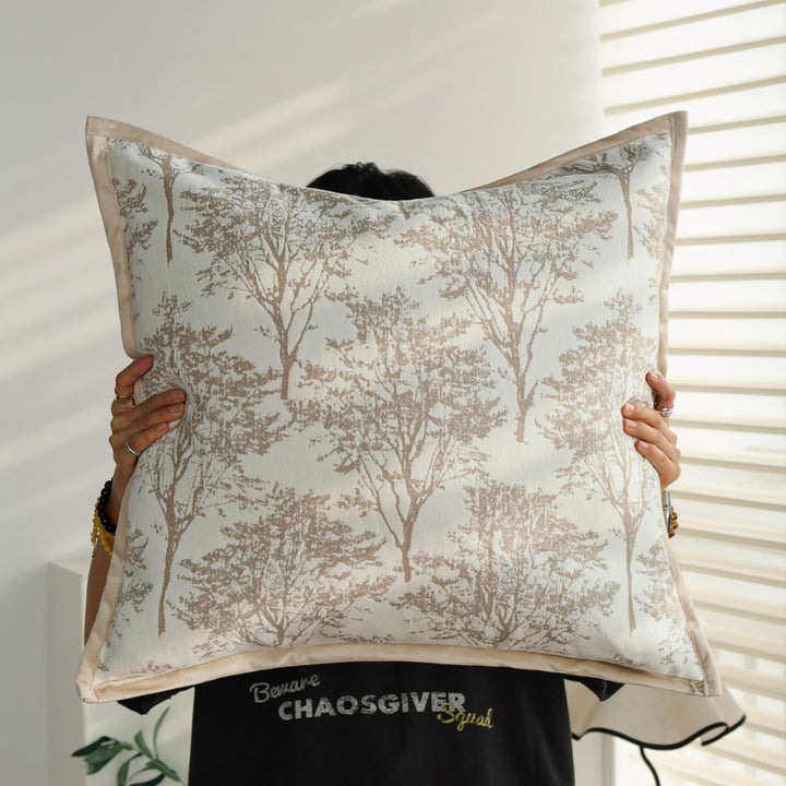 Dekoratives Kissen mit botanischem Baumdesign