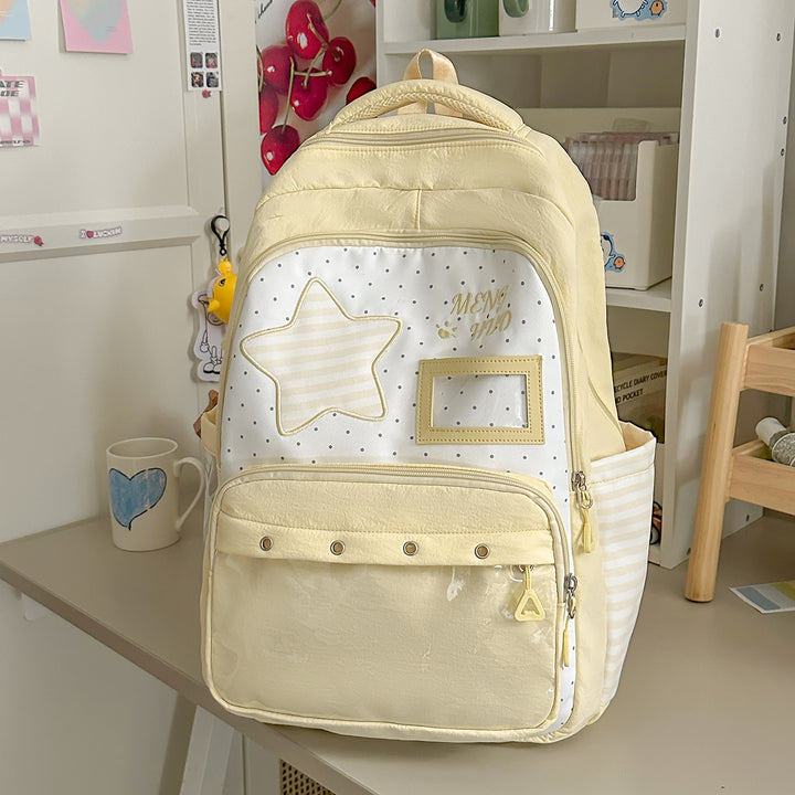 Verspielt mit Sternen verzierten Schulrucksack Karnz