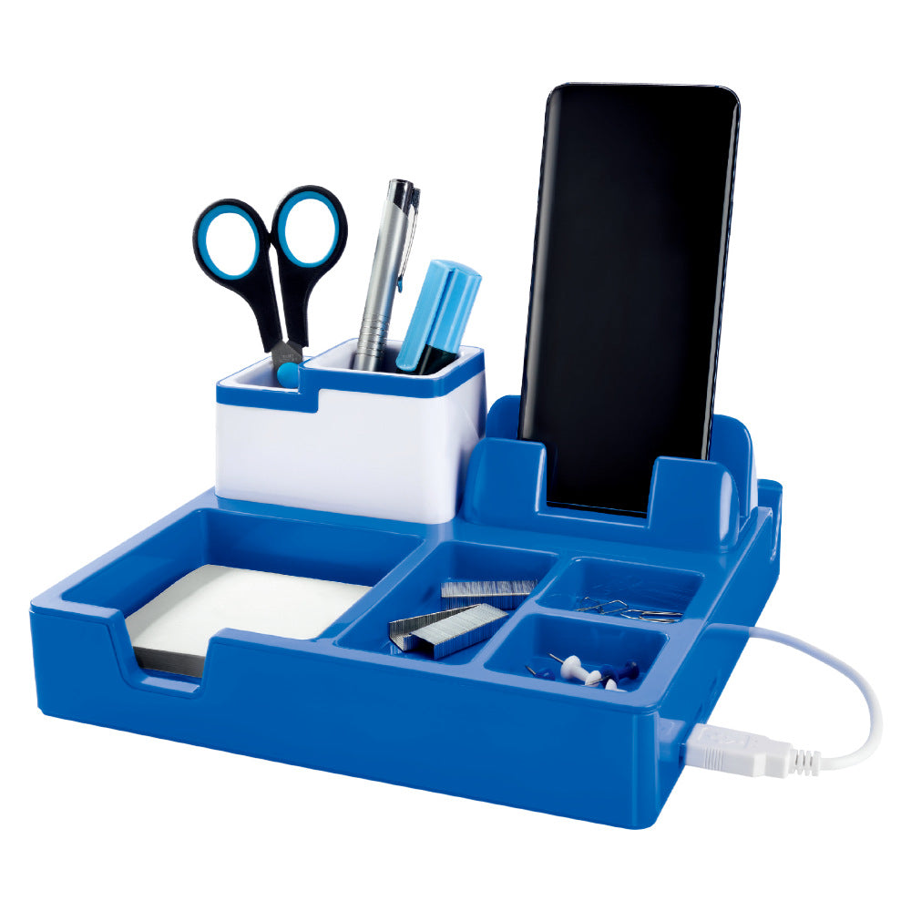 Multifunktionaler Schreibtischorganizer mit Usb-Ladeanschluss Karnz