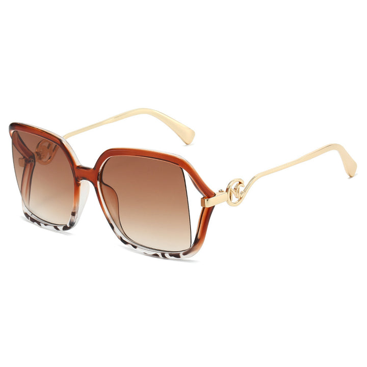 Oversized Geometric Gradient Sonnenbrille Karnz
