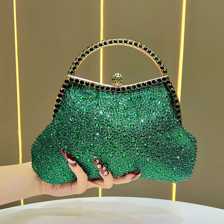 Exquisite Strass-besetzte Abendhandtasche