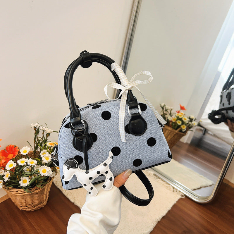 Verspielte Polka-Dot-Mini-Handtasche Karnz