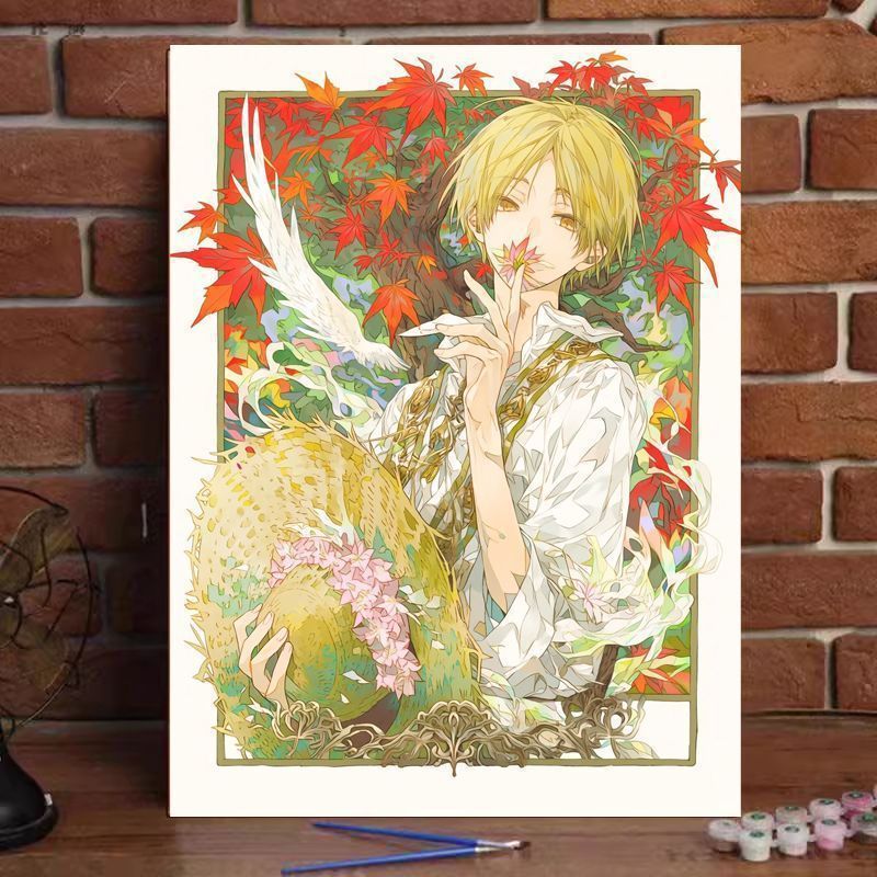 Anime-inspirierte illustrierte Wandkunst Karnz