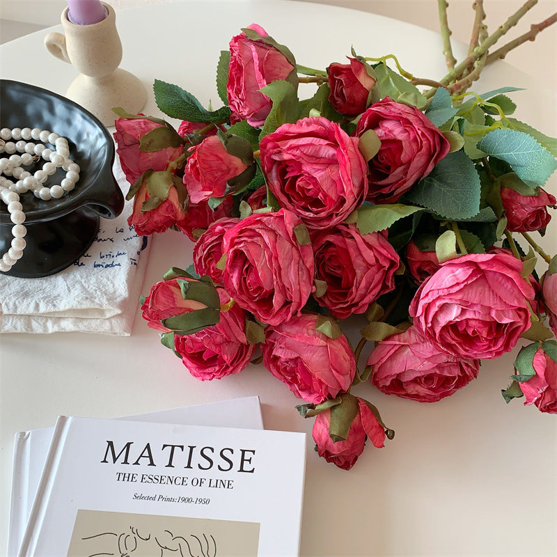 Faux Floral Rose Stiel