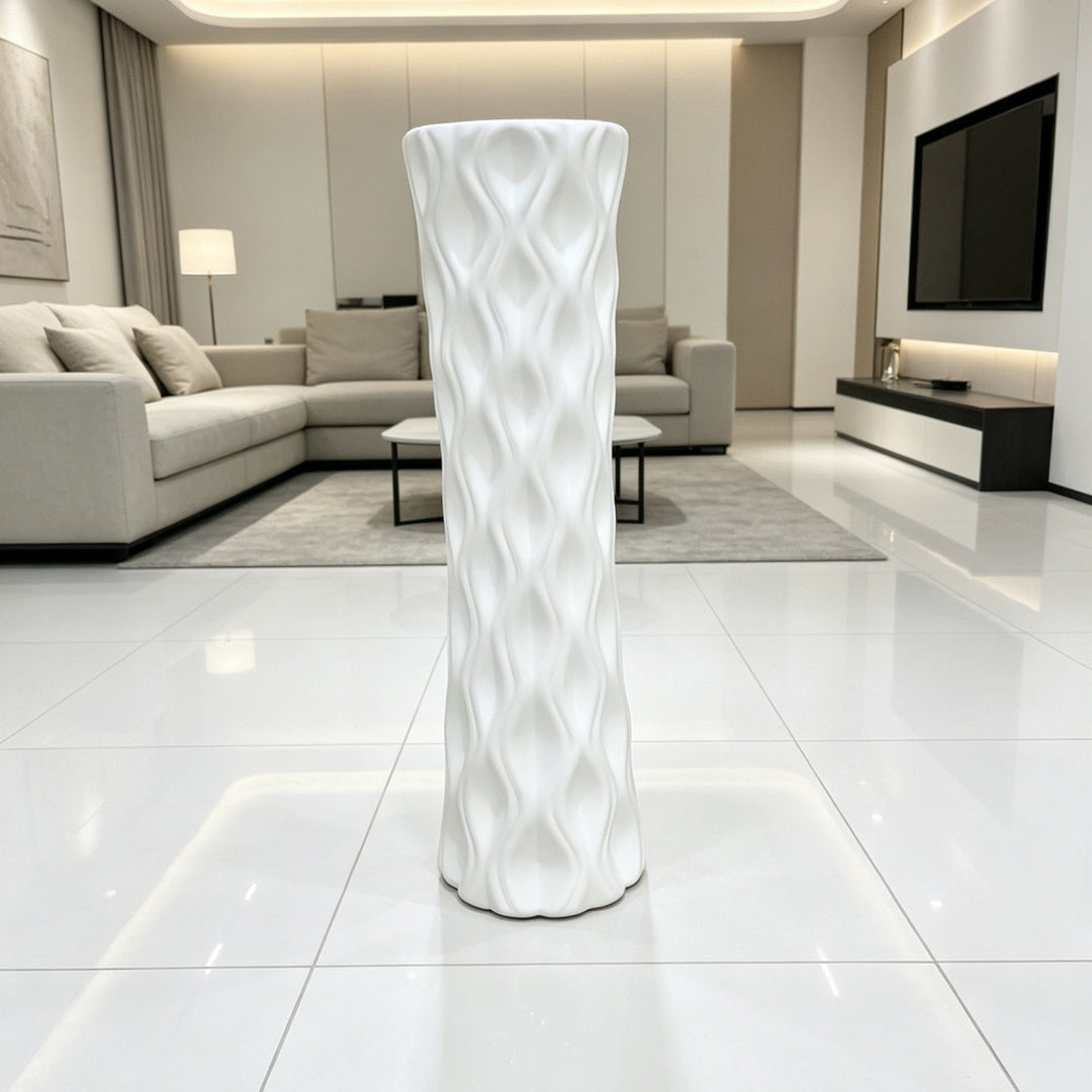 Skulpturales Wellendesign Blumentopf Karnz