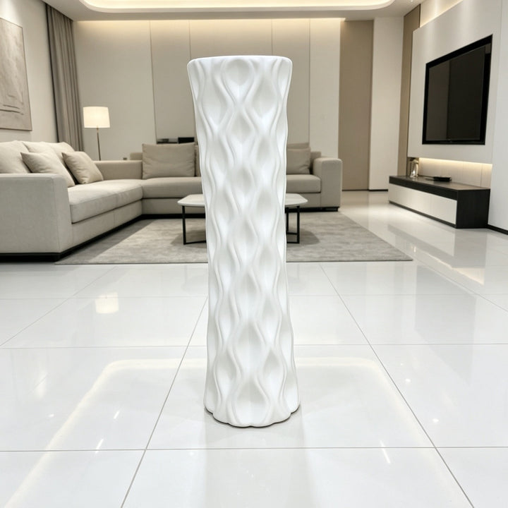 Skulpturales Wellendesign Blumentopf Karnz