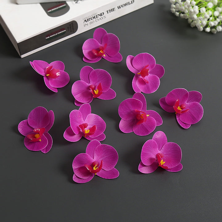 Künstliche Orchideenblütenakzente für die Wohnkultur