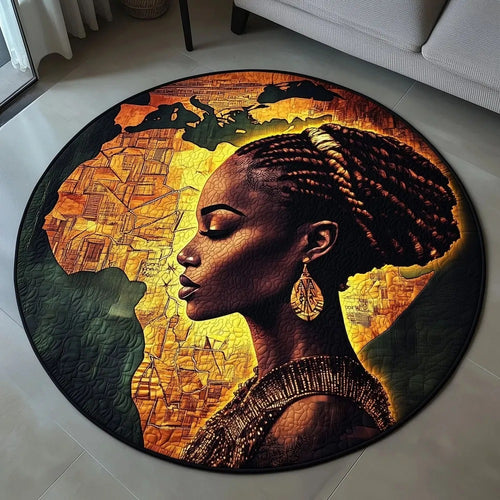 Künstlerischer afrikanischer Silhouette Teppich