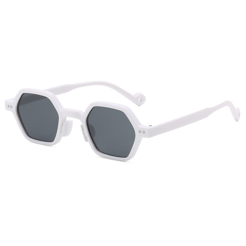 Damen Geometrische Sonnenbrille im modernen Hexagon-Design Karnz