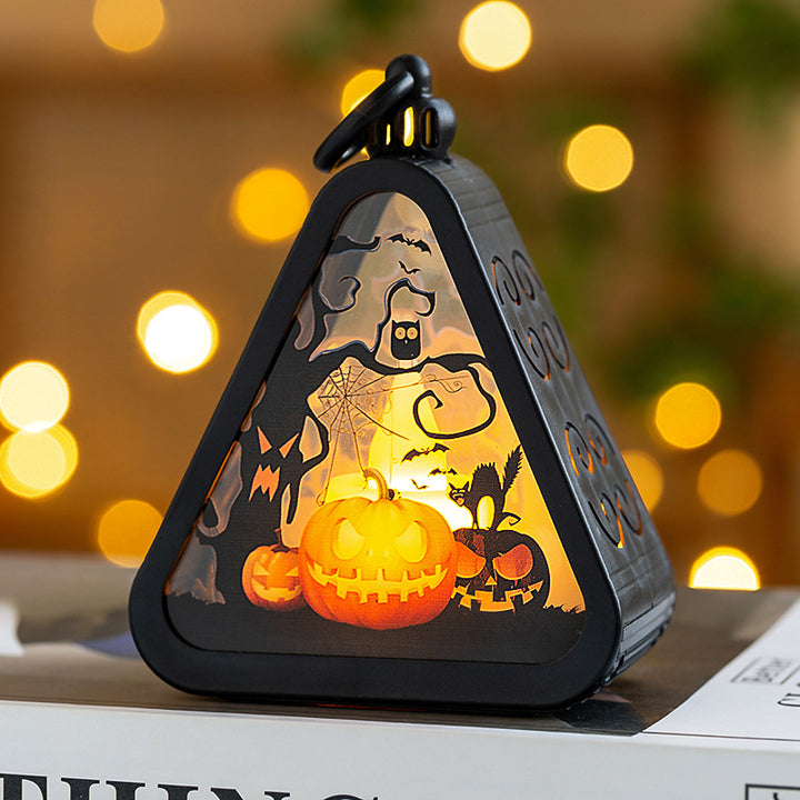 Halloween Laterne mit Lichteffekt