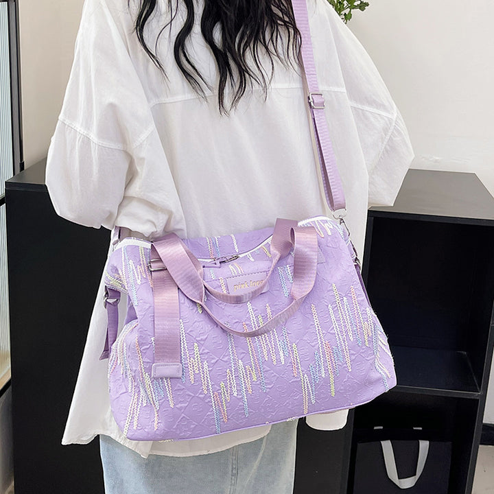 Chic Textured Reise Duffle Bag Karnz