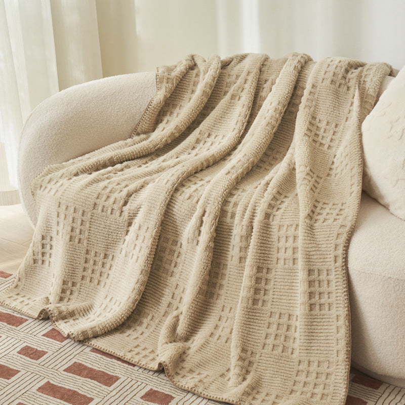 Texturierte Kuscheldecke Karnz