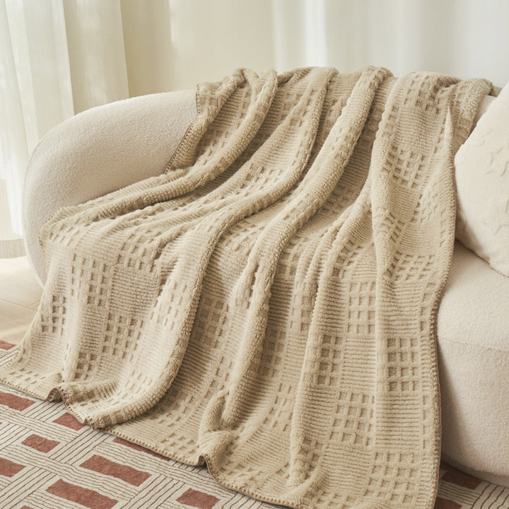 Texturierte Kuscheldecke Karnz