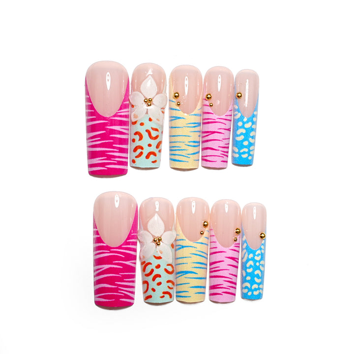 Künstlerisches Press-On-Nagelset