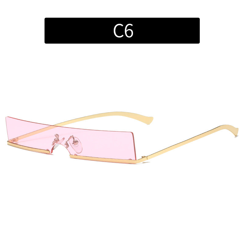 Minimalistische Katzenaugen-Sonnenbrille