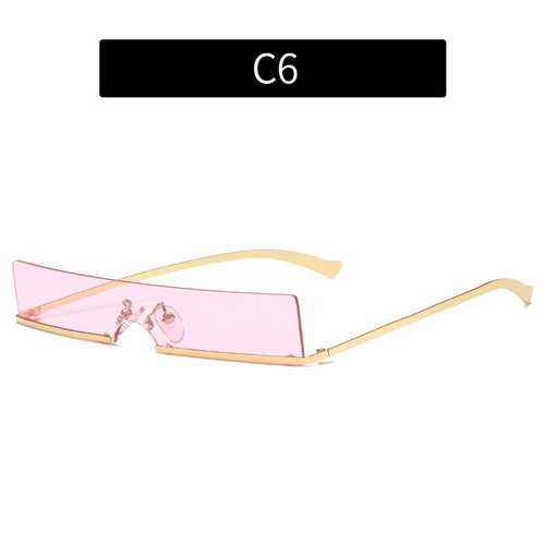 Minimalistische Katzenaugen-Sonnenbrille