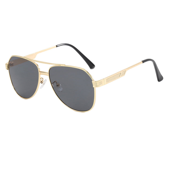 Damen elegante Aviator-Sonnenbrille mit robustem Metallrahmen und UV-Schutz Karnz