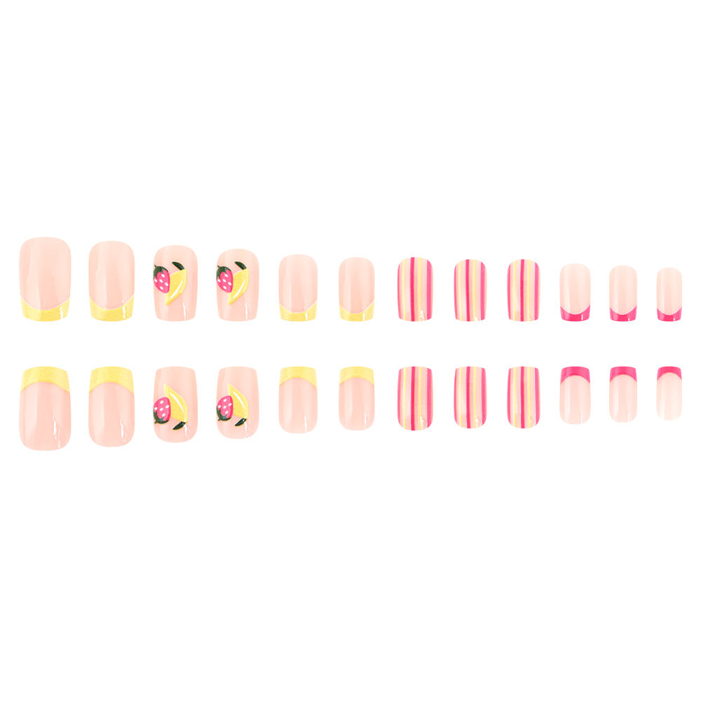 Künstlerisches von Früchten inspiriertes Gel-Nail-Art-Set Karnz