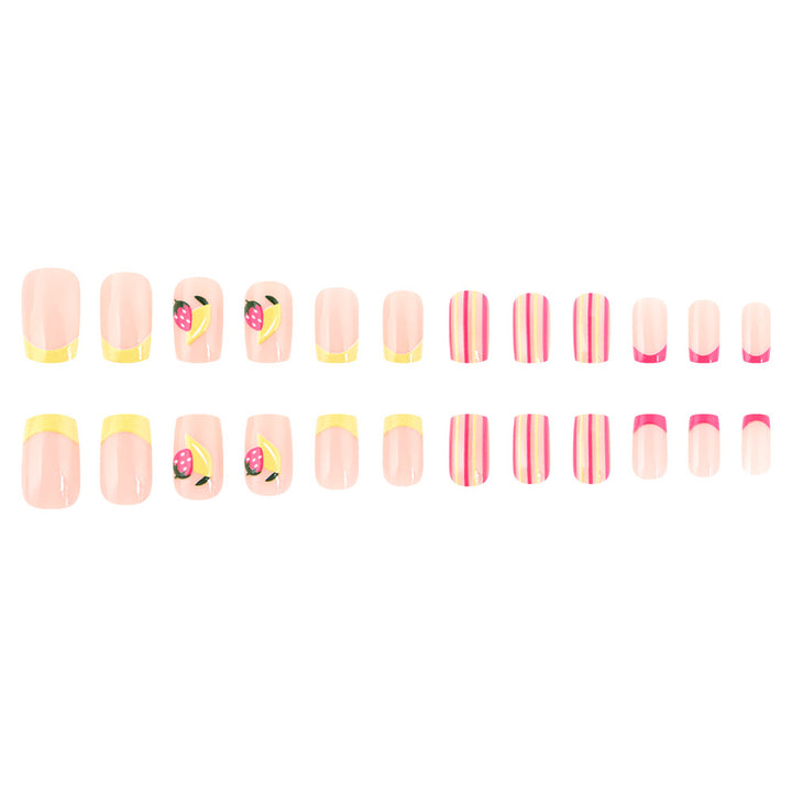 Künstlerisches von Früchten inspiriertes Gel-Nail-Art-Set Karnz