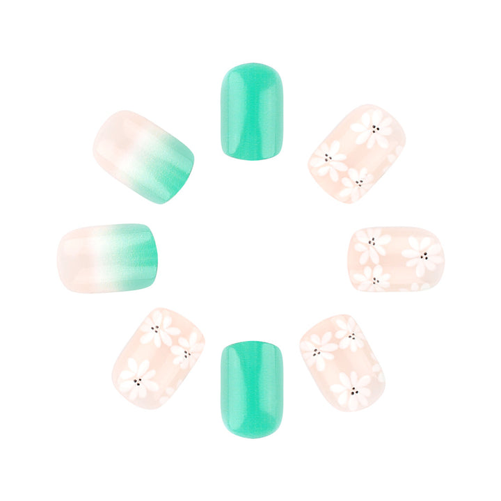 Florales elegantes Press-On-Nail-Art-Set Karnz