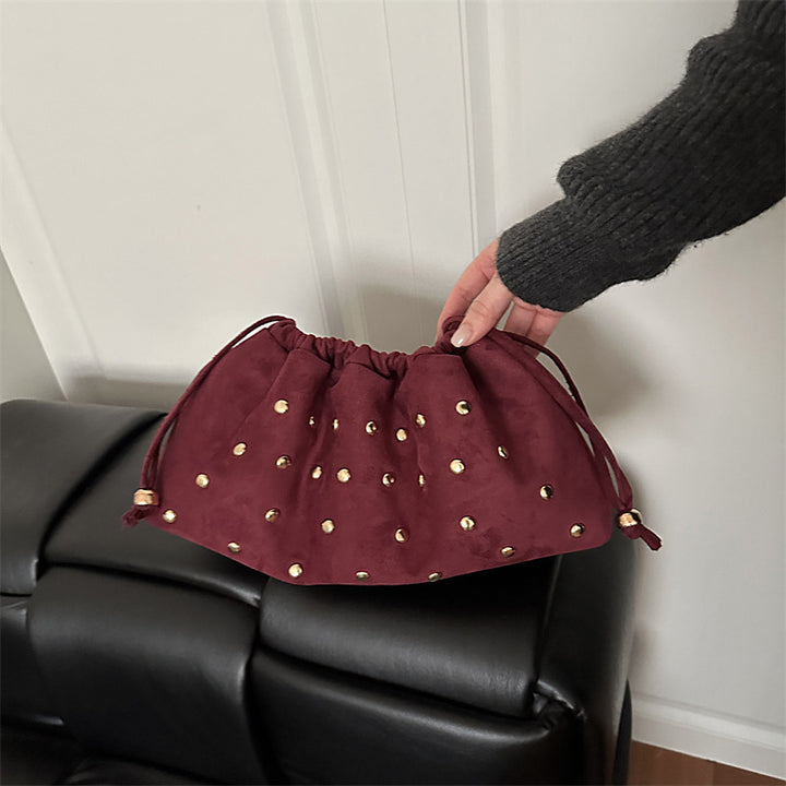 WoChic Nieten Drawstring Clutch Tasche Karnz