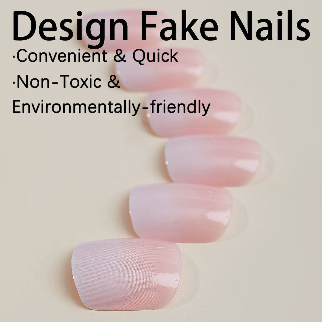 Kunstnagelset mit elegantem natürlichem Finish Karnz