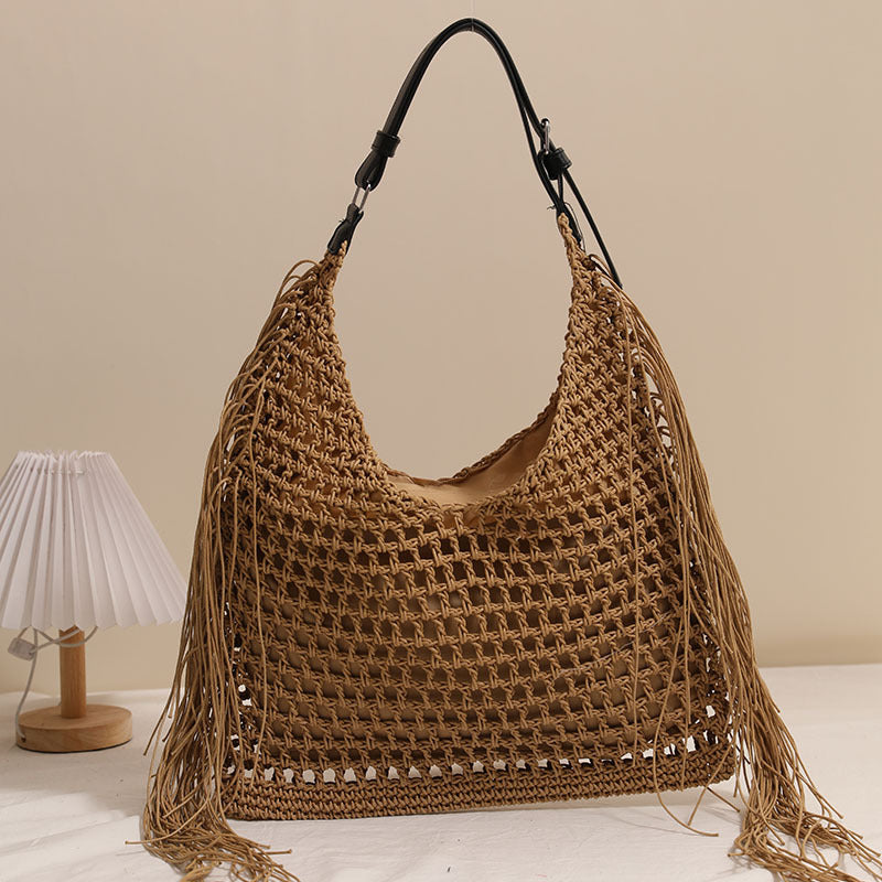Damen Handtasche mit auffälligen Fransen Karnz